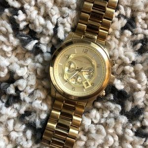 Michael Kors Oversized Gold Watch